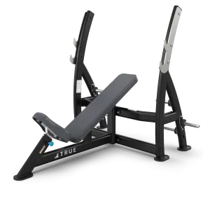 XFW7200-19 TRUE INCLINE BENCH W/PLATE HOLDER CHARCOAL